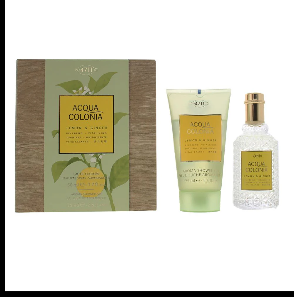 4711 Acqua Colonia Lemon Ginger 2 Piece Gift Set: EDC 50ml - Shower Gel 75ml