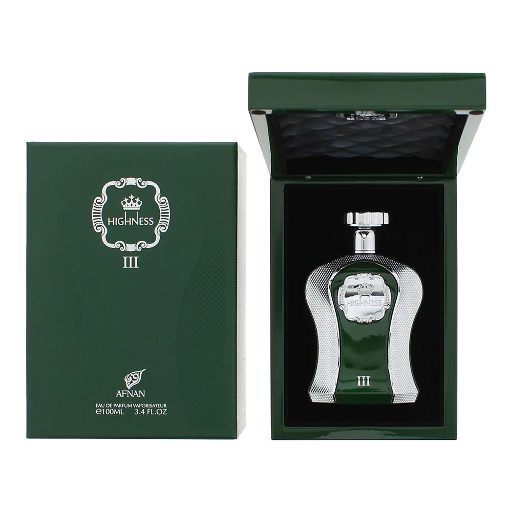 Afnan Highness III Green Eau de Parfum 100ml Unisex Spray