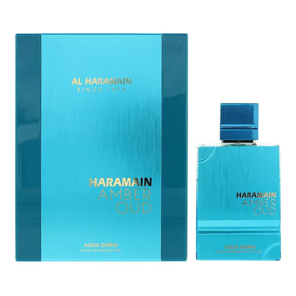 Al Haramain Amber Oud Aqua Dubai Extrait De Parfum 75Ml for Unisex