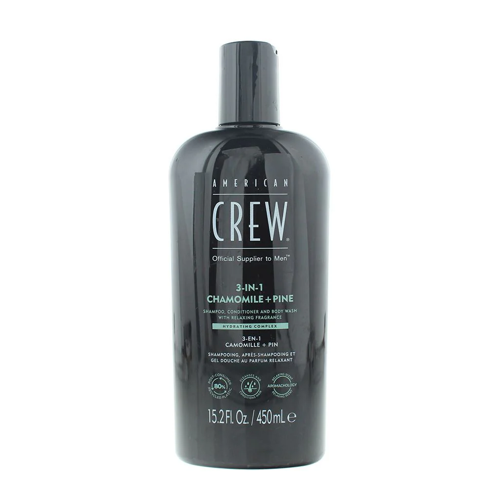American Crew 3-In-1 Chamomile & Pine Shampoo 450ml For Men