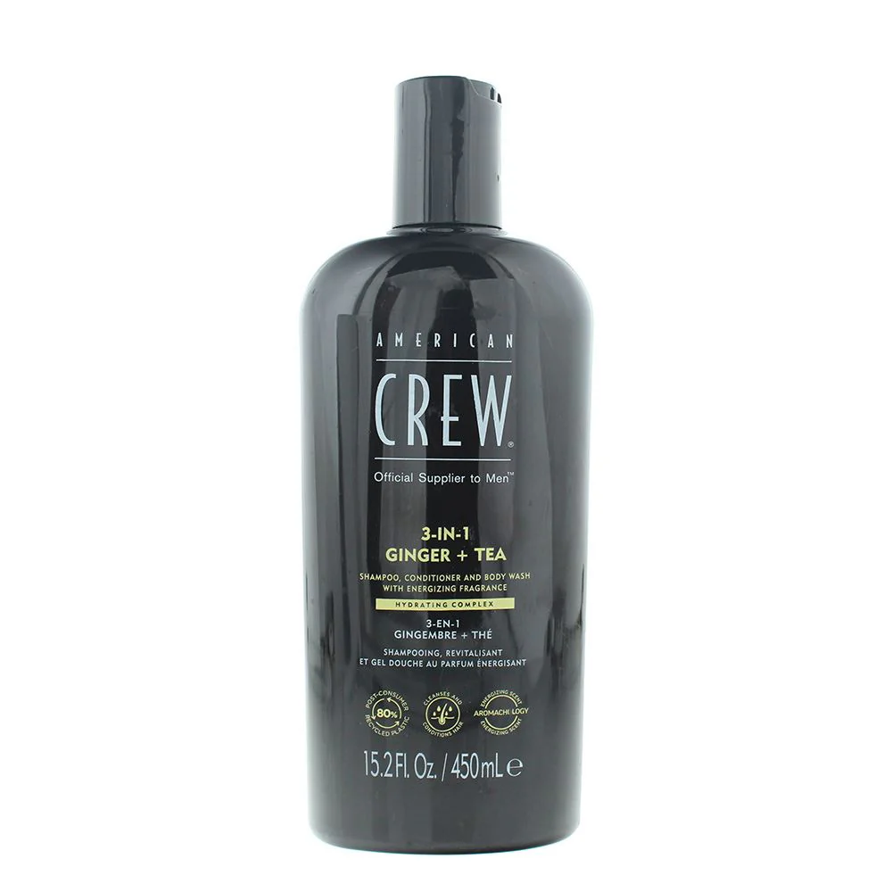 American Crew 3-In-1 Ginger  Tea Shampoo 450ml For Men