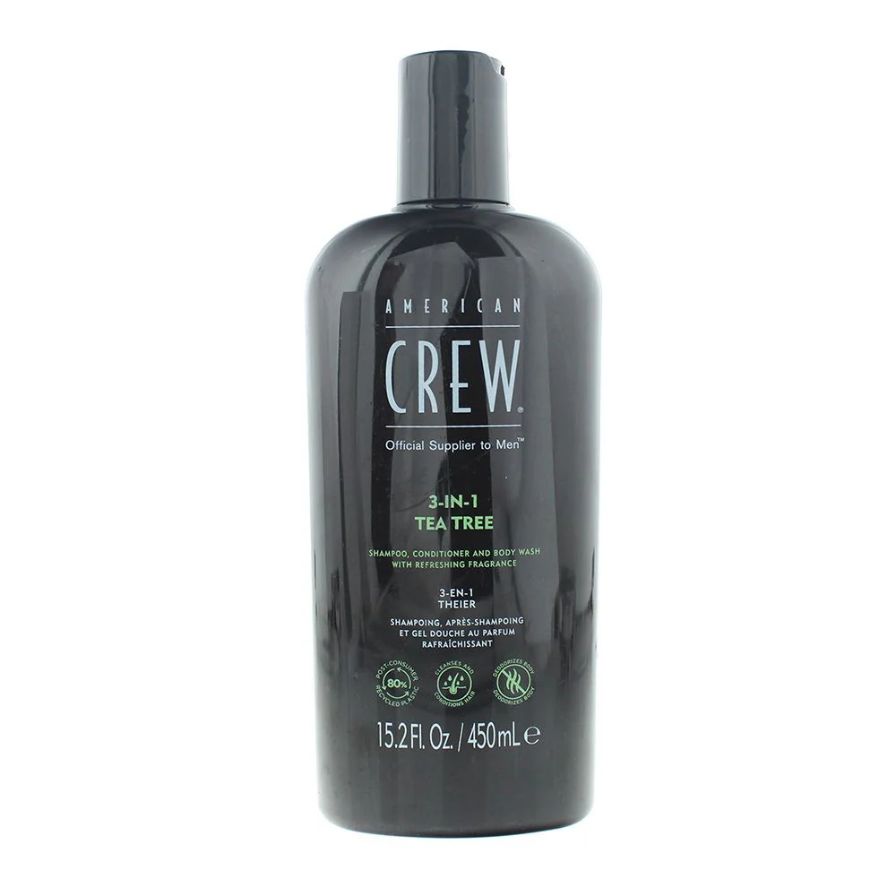 American Crew 3-In-1 Tea Tree Shampoo 450ml For Men
