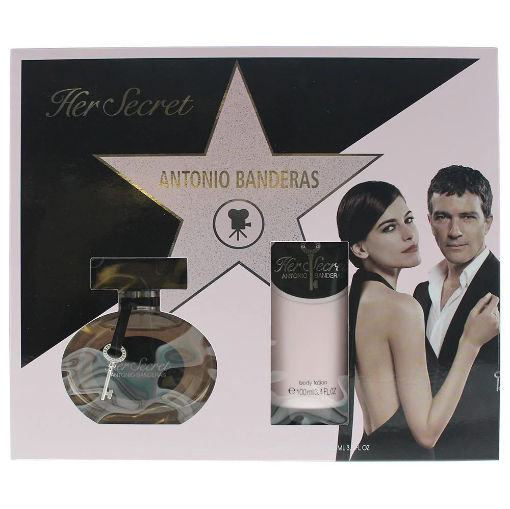 Antonio Banderas Her Secret 2 Piece Gift Set(EDT 50ml,Body Lotion 100ml)