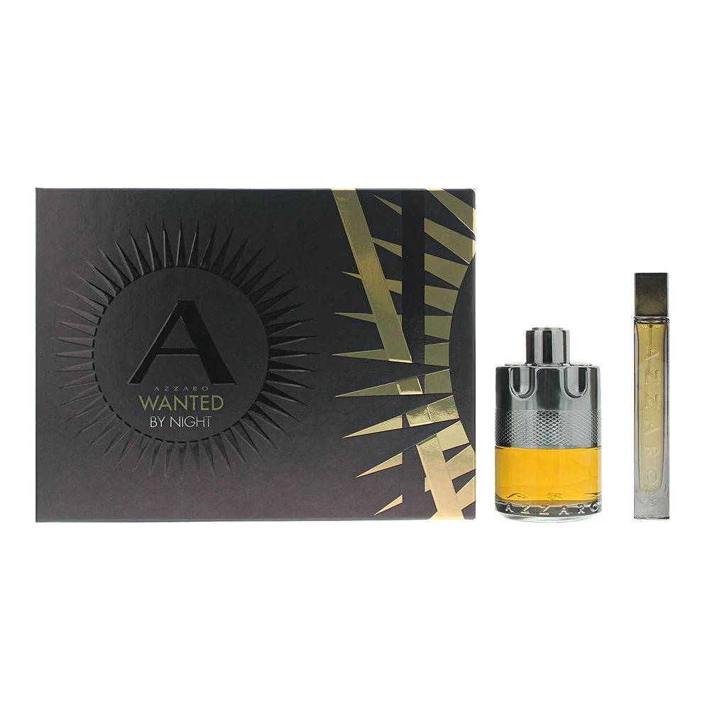 Azzaro Wanted By Night 2 Piece Gift Set: Eau de Parfum 100ml - EDP 15ml Men
