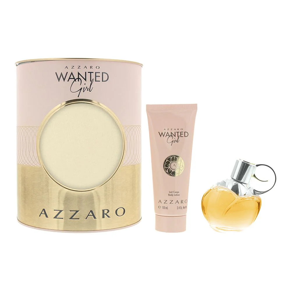 Azzaro Wanted Girl 2 Piece Gift Set(Eau de Parfum 50ml, Body Lotion 100ml)