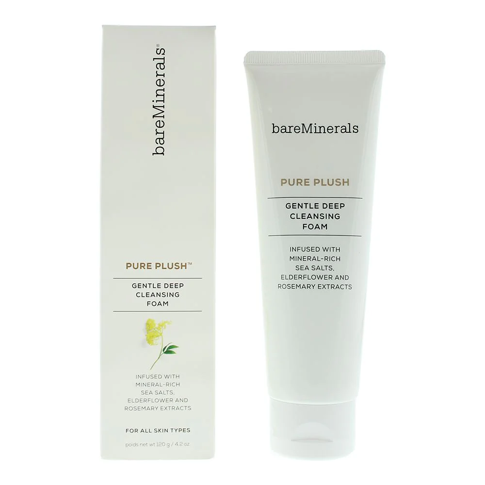 Bare Minerals Pure Plush Gentle Deep Cleansing Foam 120g For All Skin Types