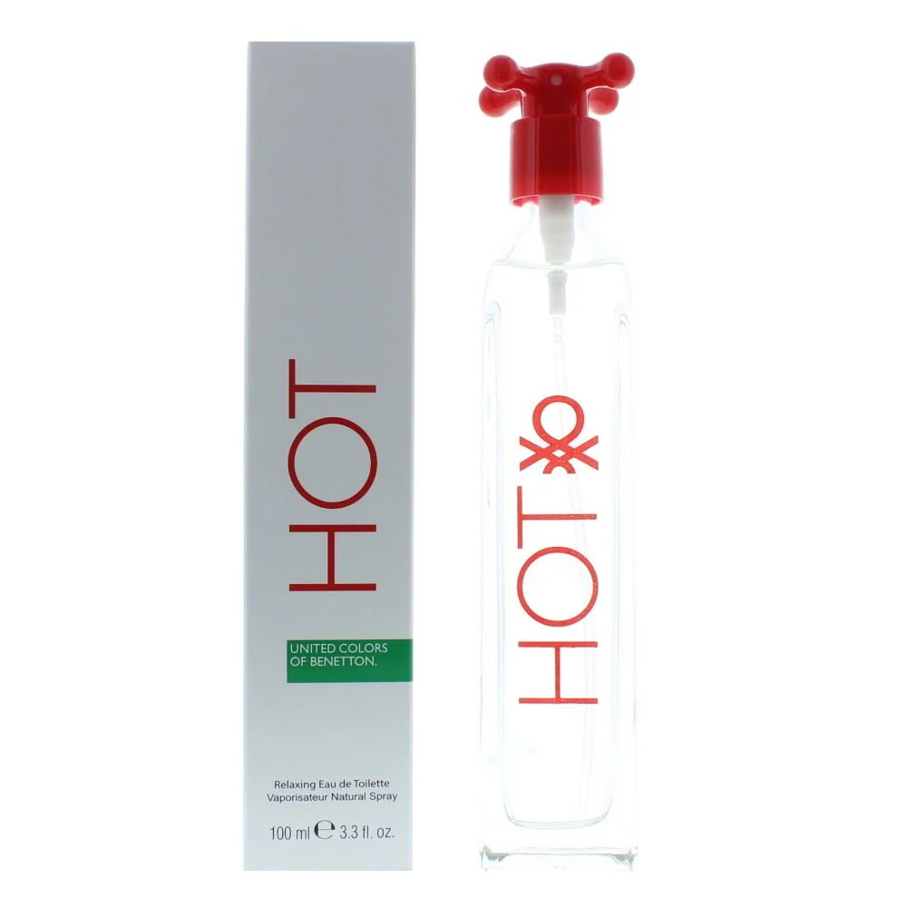 Benetton Hot Eau de Toilette 100ml New Edition Women Spray
