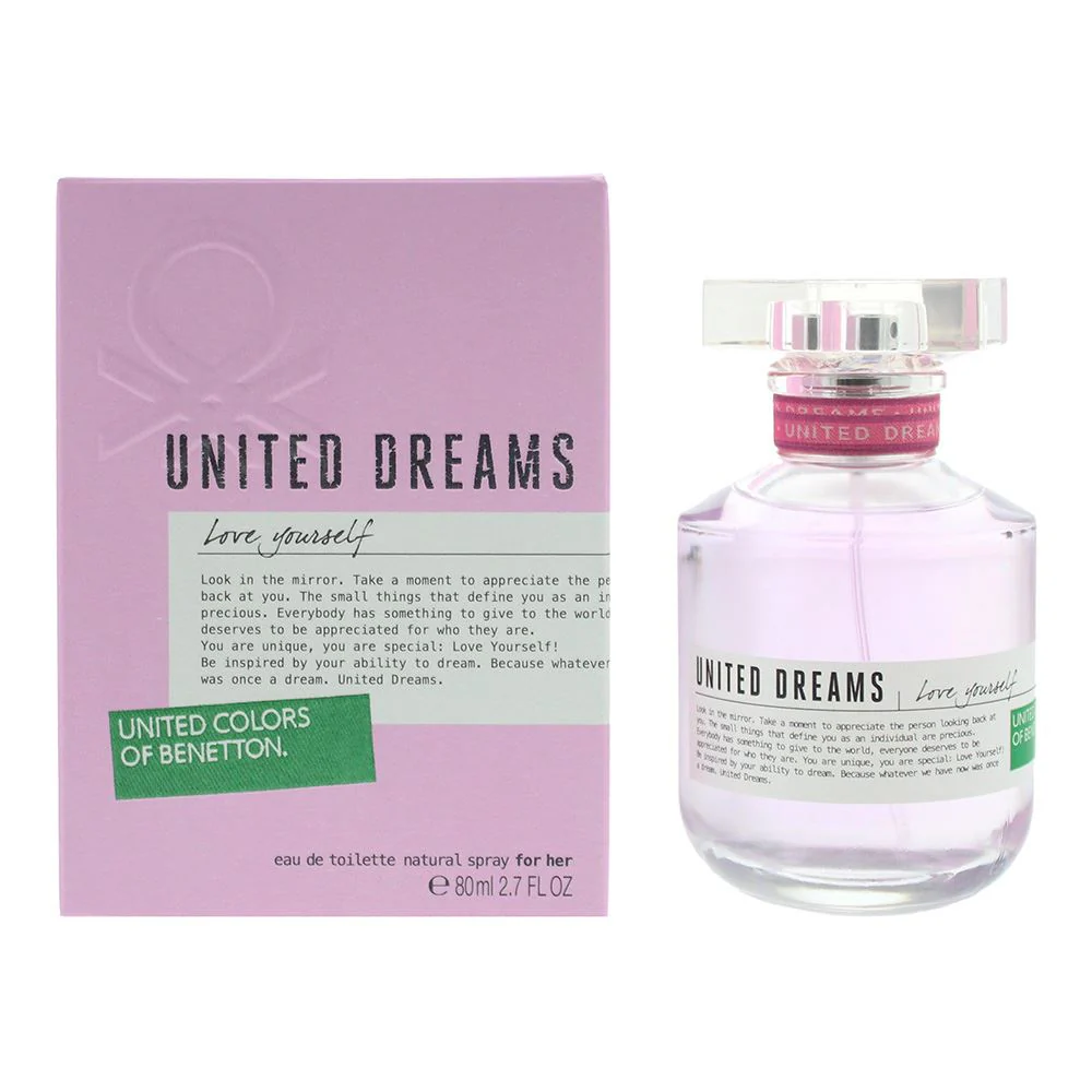 Benetton United Dreams, Love Yourself Eau de Toilette 80ml Women Spray