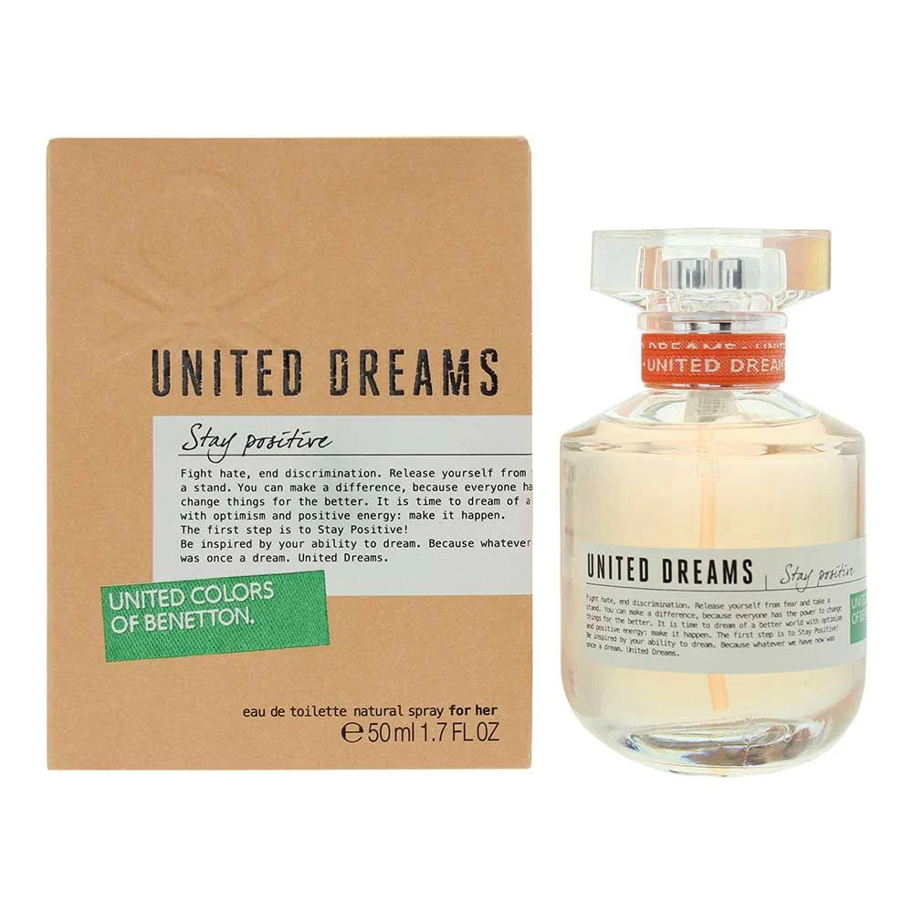 Benetton United Dreams Stay Positive Eau de Toilette 50ml Women Spray
