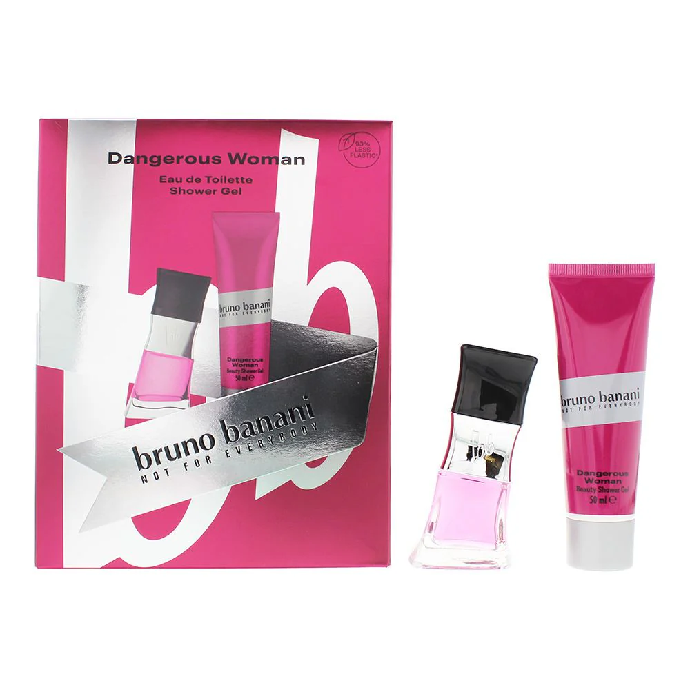 Bruno Banani Dangerous Woman 2 Piece Gift Set: EDT 30ml - Shower Gel 50ml