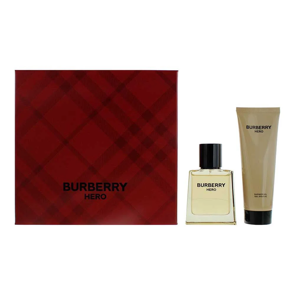 Burberry Hero 2 Piece Gift Set: Eau de Toilette 50ml - Shower Gel 75ml For Men