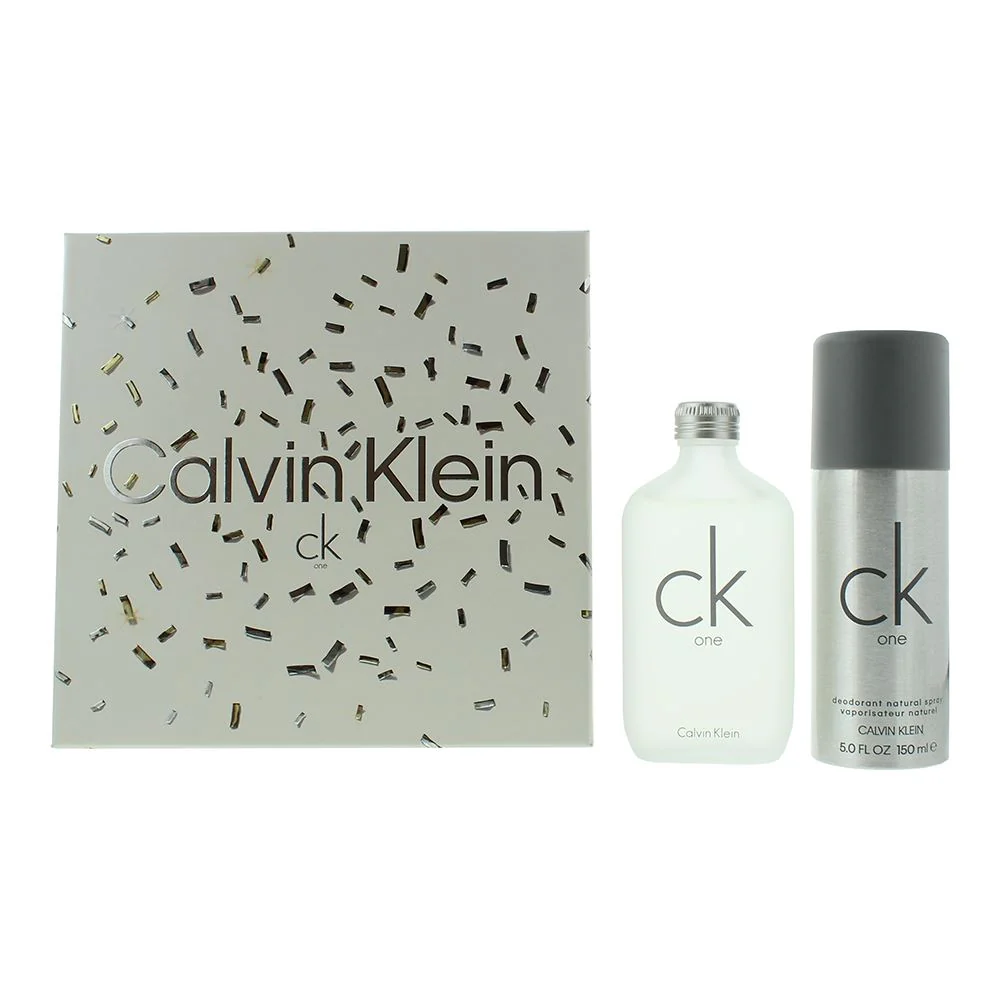 Calvin Klein Ck One 2 Pcs Gift Set: EDT 100ml - Deodorant Spray 150ml For Unisex