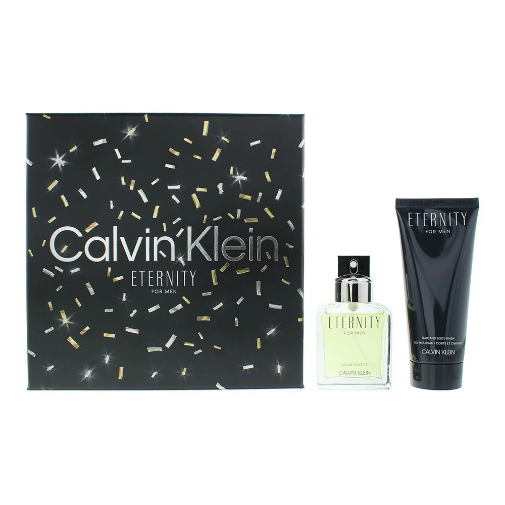 Calvin Klein Eternity 2 Piece Gift Set: EDT 50ml - Shower Gel 100ml For Men