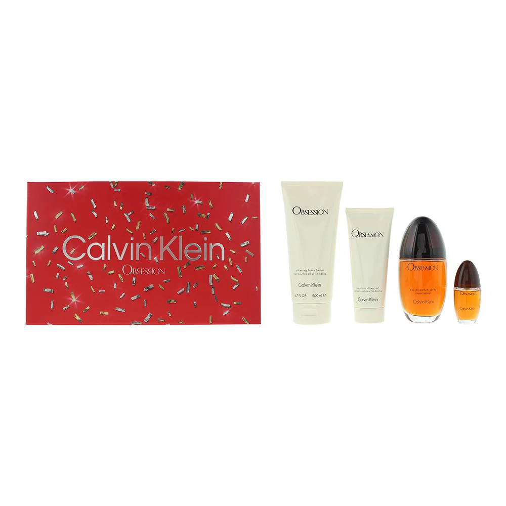 Calvin Klein Obsession 4 Piece Gift Set For Women