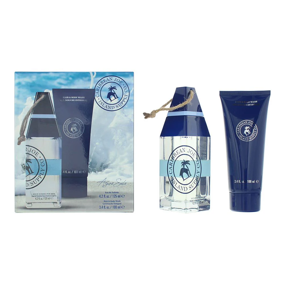 Caribbean Joe Island Supply Sails Photobox 2 Piece Gift Set For Men