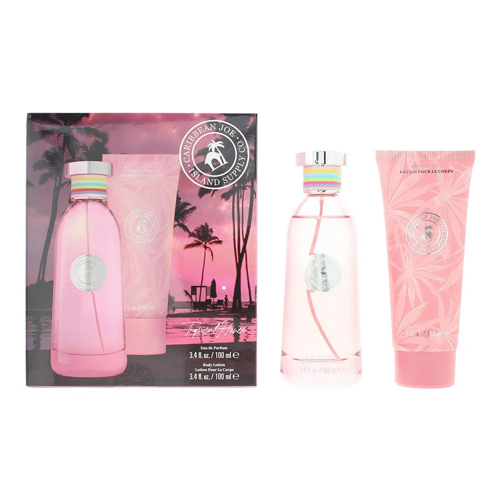 Caribbean Joe Island Supply Tropical Haven Photobox 2 Piece Gift Set For Women