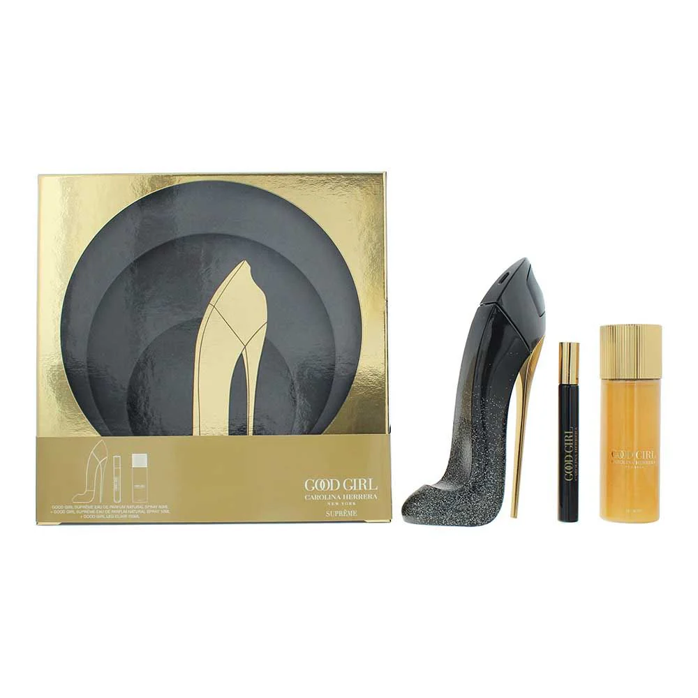 Carolina Herrera Good Girl 3 Pcs Set: EDP Supreme 80ml  10ml  Body Oil 100ml