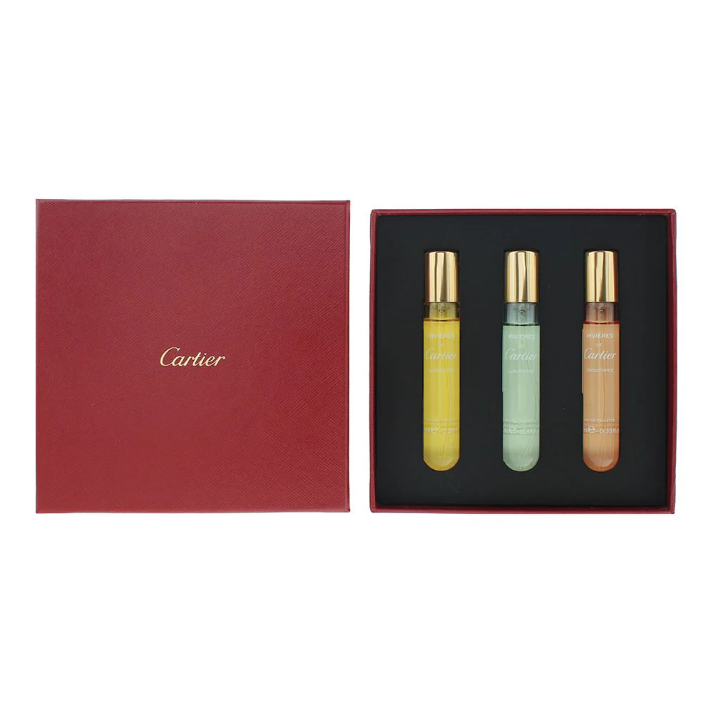 Cartier Rivieres 3 Pcs Gift Set: AllEgresse EDT 10ml - Luxuriance Unisex Spray