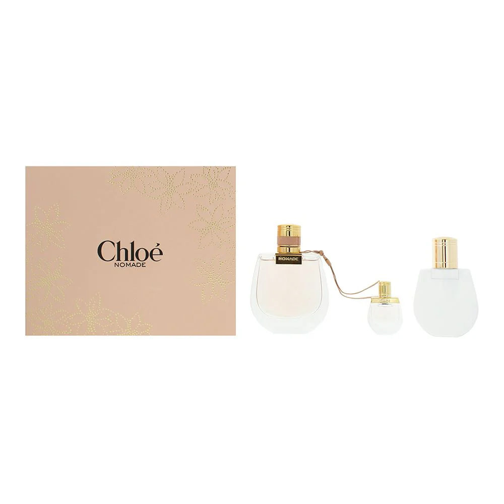 Chloé Nomade 3pc Gift Set EDP 75ml  5ml  Body Lotion for Women