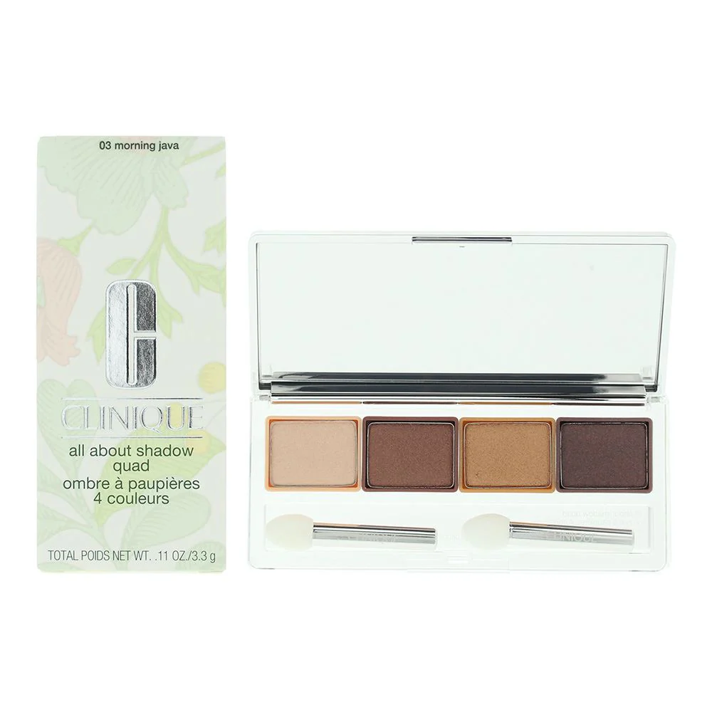 Clinique All About Shadow Quad 03 Morning Java Eyeshadow 3.3g For Women