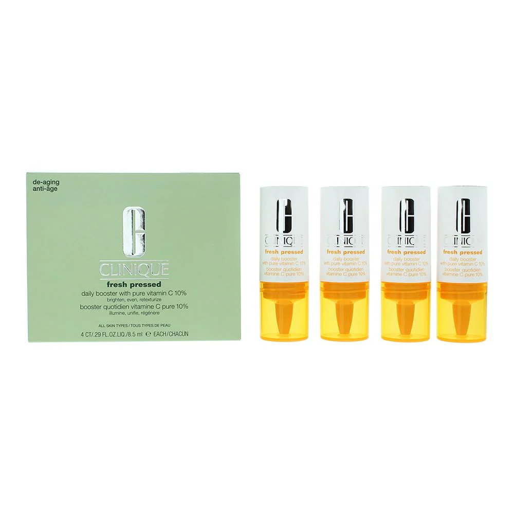 Clinique Fresh Pressed Booster With Vitamin C 10% 4 x 8.5ml For Women