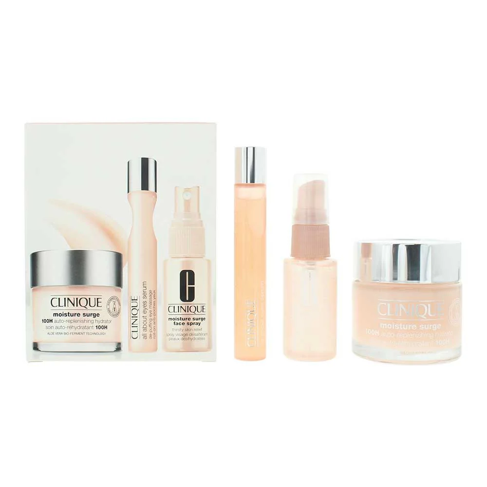Clinique Moisture Surge 3-Piece Set: Gel Cream 75ml, Spray 30ml, Eye Serum 15ml