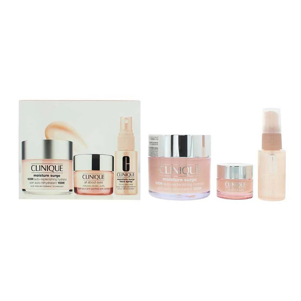 Clinique Moisture Surge 3-Piece Set: Mask 30ml, Spray 30ml, Cream 15ml