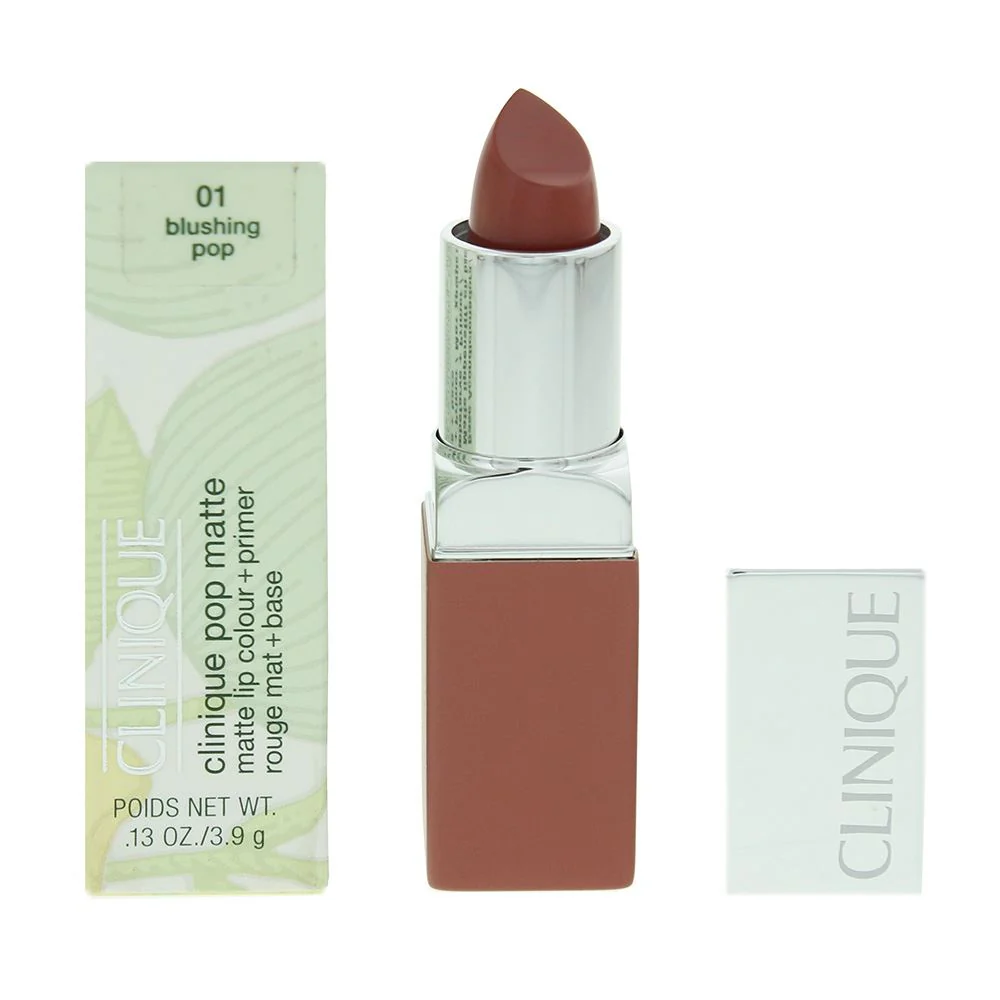 Clinique Pop Matte 01 Blushing Pop Lip Colour  Primer 3.9g