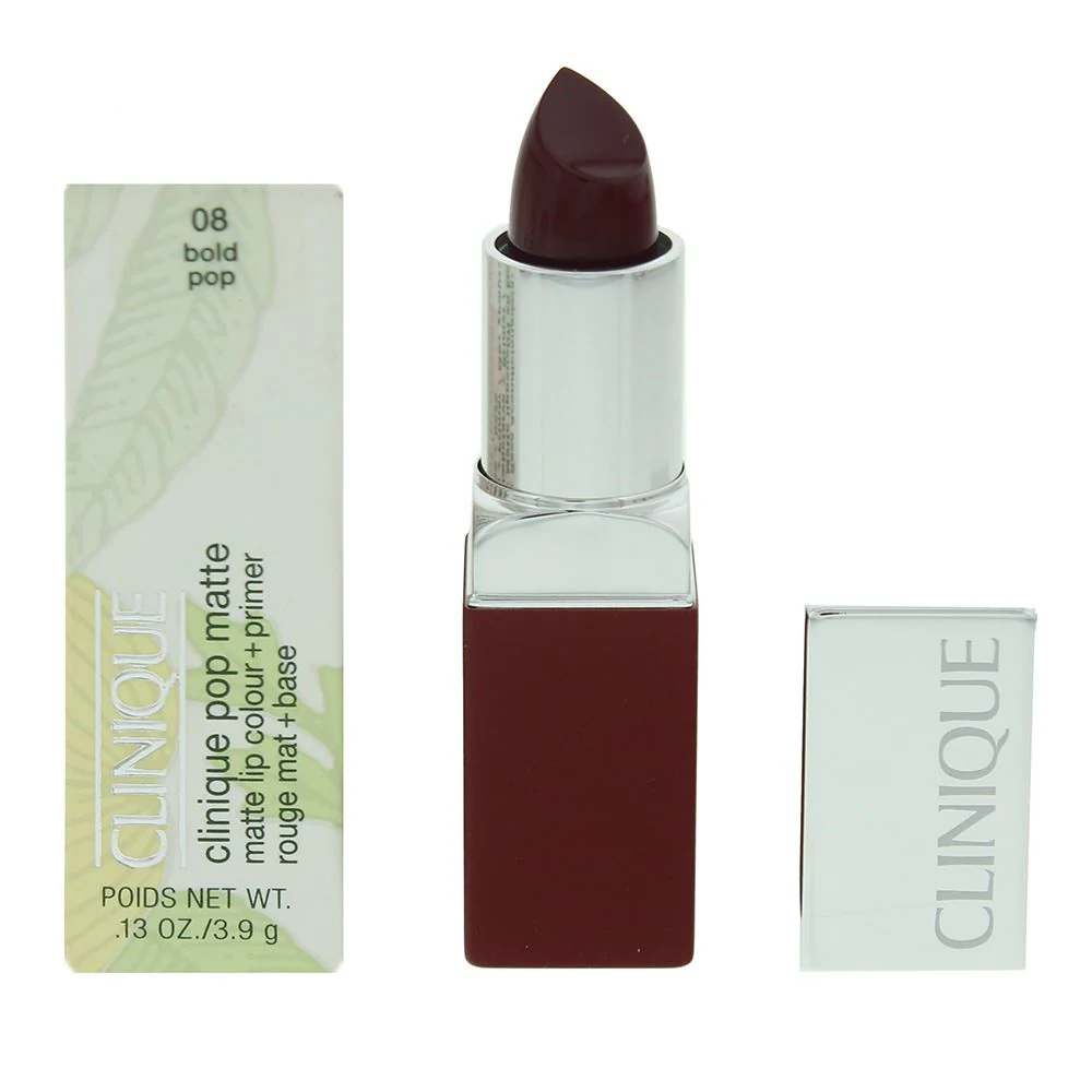 Clinique Pop Matte 08 Bold Pop Lip Colour  Primer 3.9g
