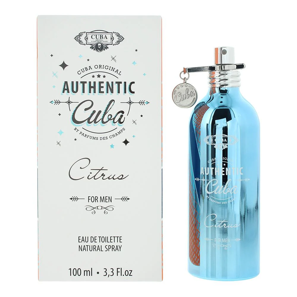 Cuba Authentic Citrus For Men Eau De Toilette 100ml For Men