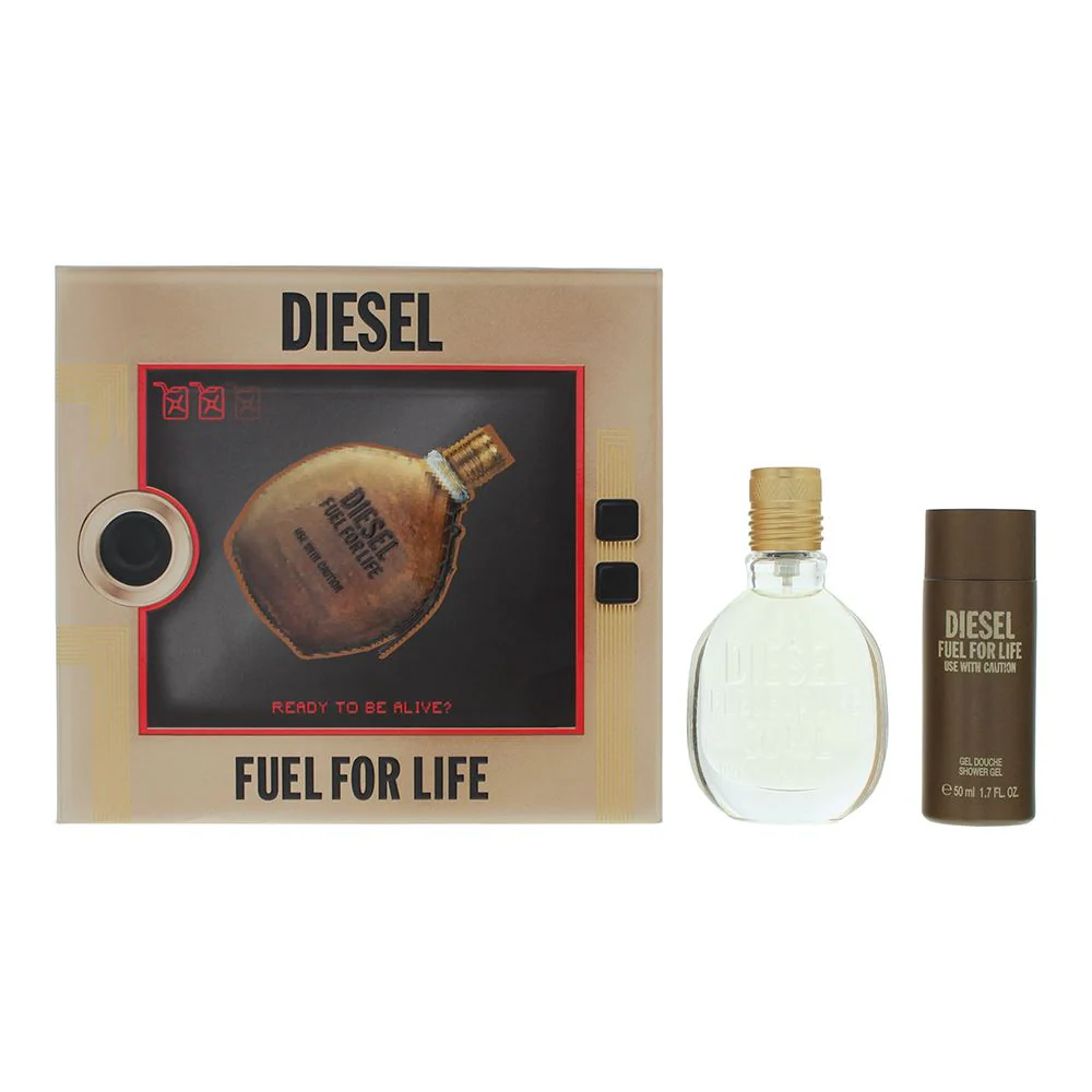 Diesel Fuel For Life 2 Piece Gift Set: EDT 30ml - Shower Gel 75ml For Men