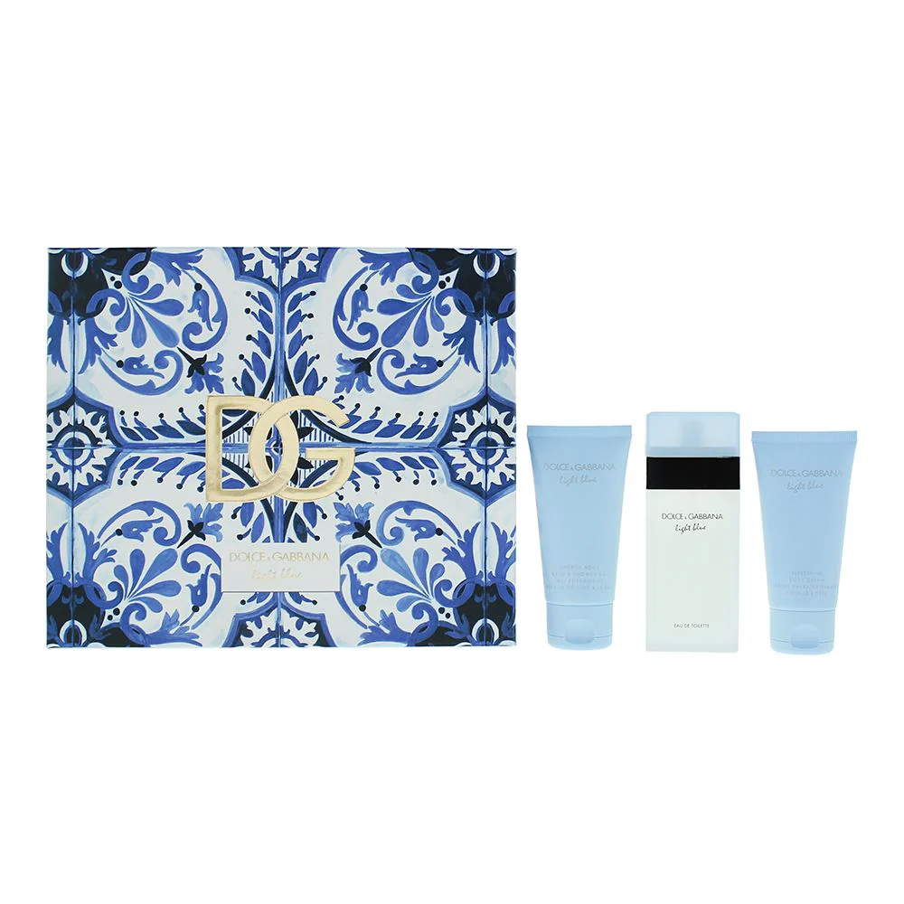 Dolce & Gabbana Light Blue 3 Piece Gift Set For Women