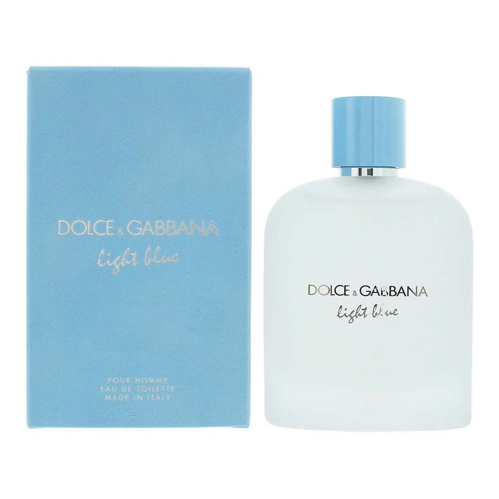 Dolce & Gabbana Light Blue Pour Homme Eau De Toilette 200ml For Men