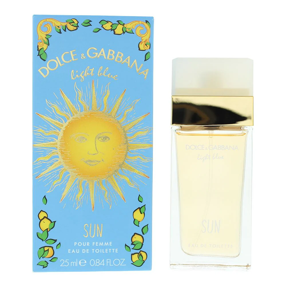 DolceGabbana Light Blue Sun Pour Femme Eau De Toilette 25ml Women Spray