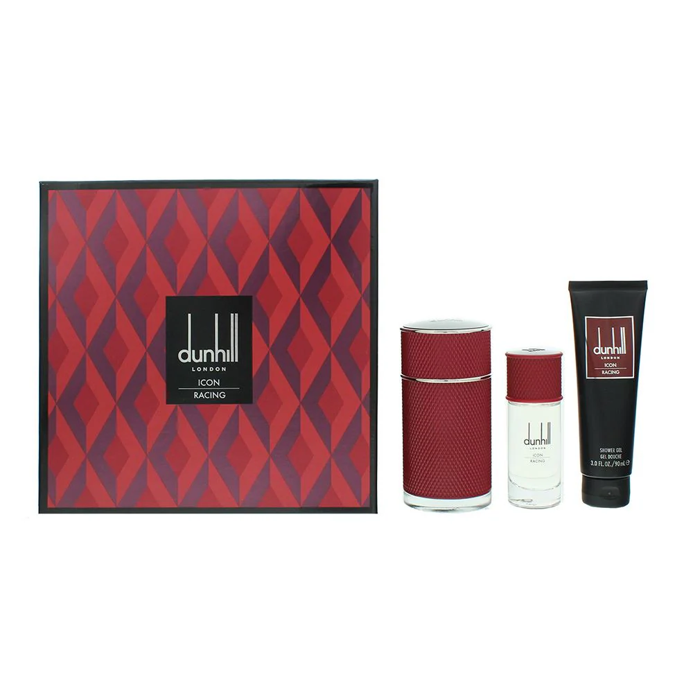 Dunhill Icon Racing Red 3 Piece Gift Set: EDP 100ml - Shower Gel 90ml - EDP 30ml