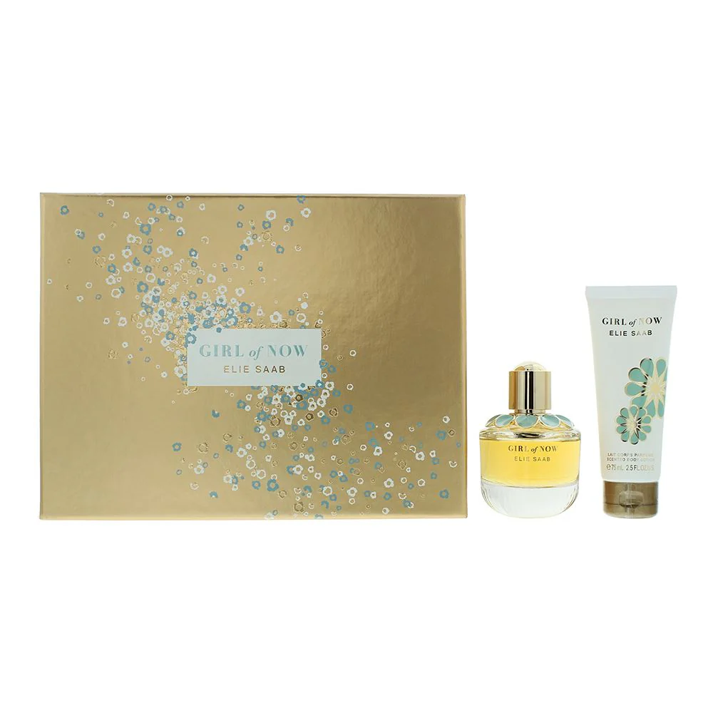 Elie Saab Girl Of Now Gift Set: EDP 50ml - Scented Body Lotion 75ml Women Spray