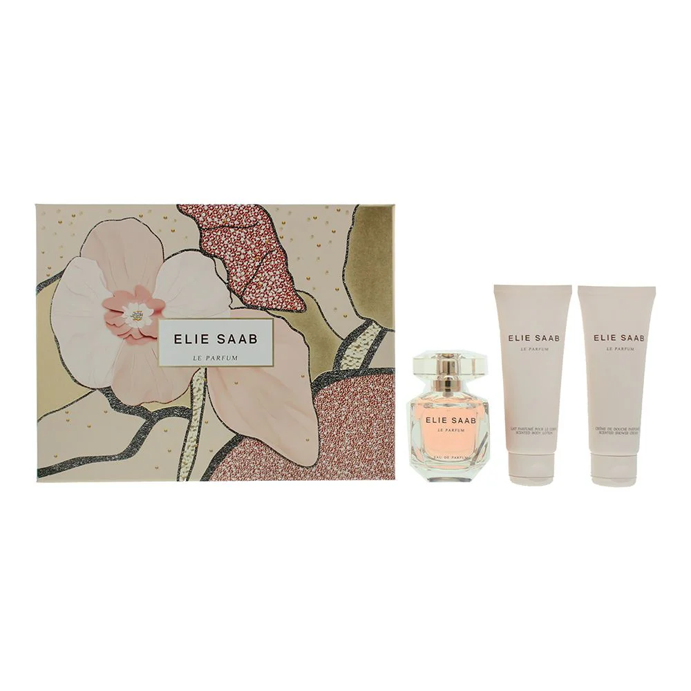 Elie Saab Le Parfum Gift Set EDP 50ml - Body Lotion 75ml - Shower Gel 75ml Women