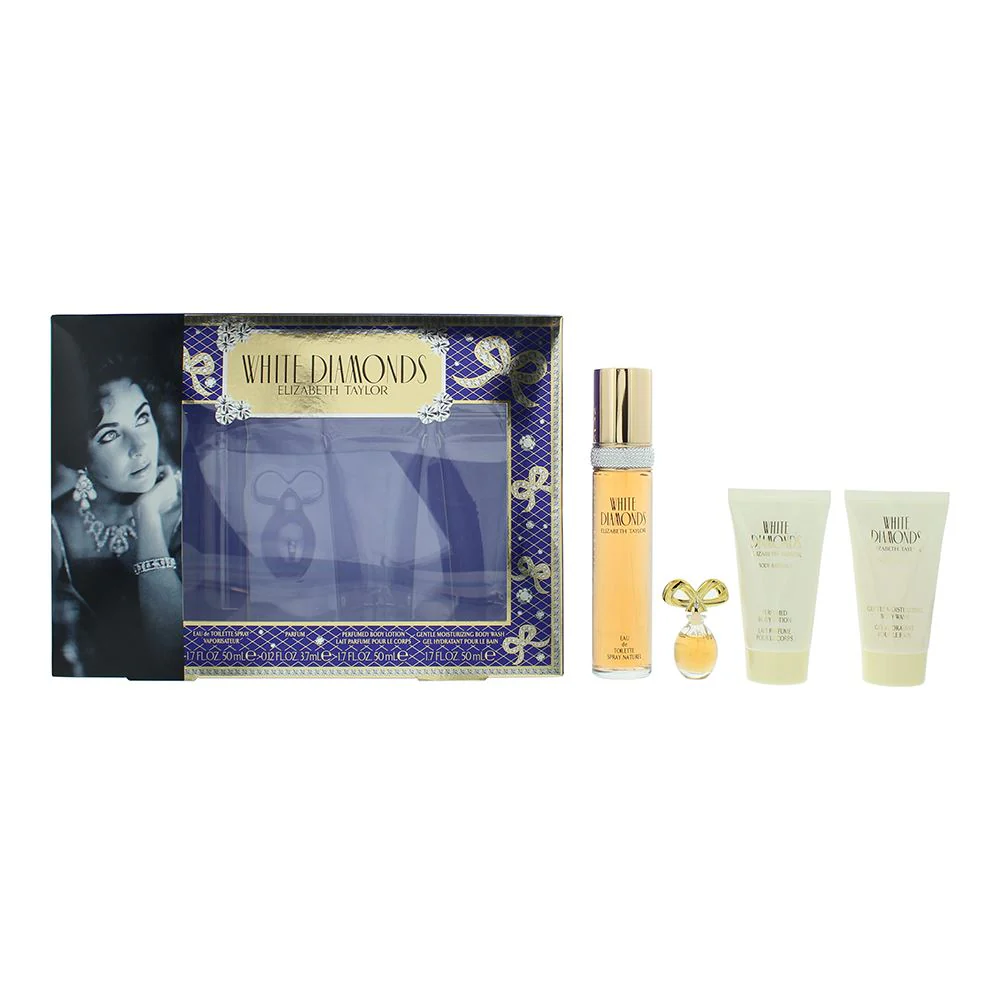 Elizabeth Taylor White Diamonds 4 Piece Gift Set For Women