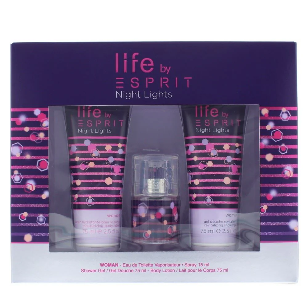 Esprit Life Night Lights Eau de Toilette 3 Pieces Gift Set Women - Image 2