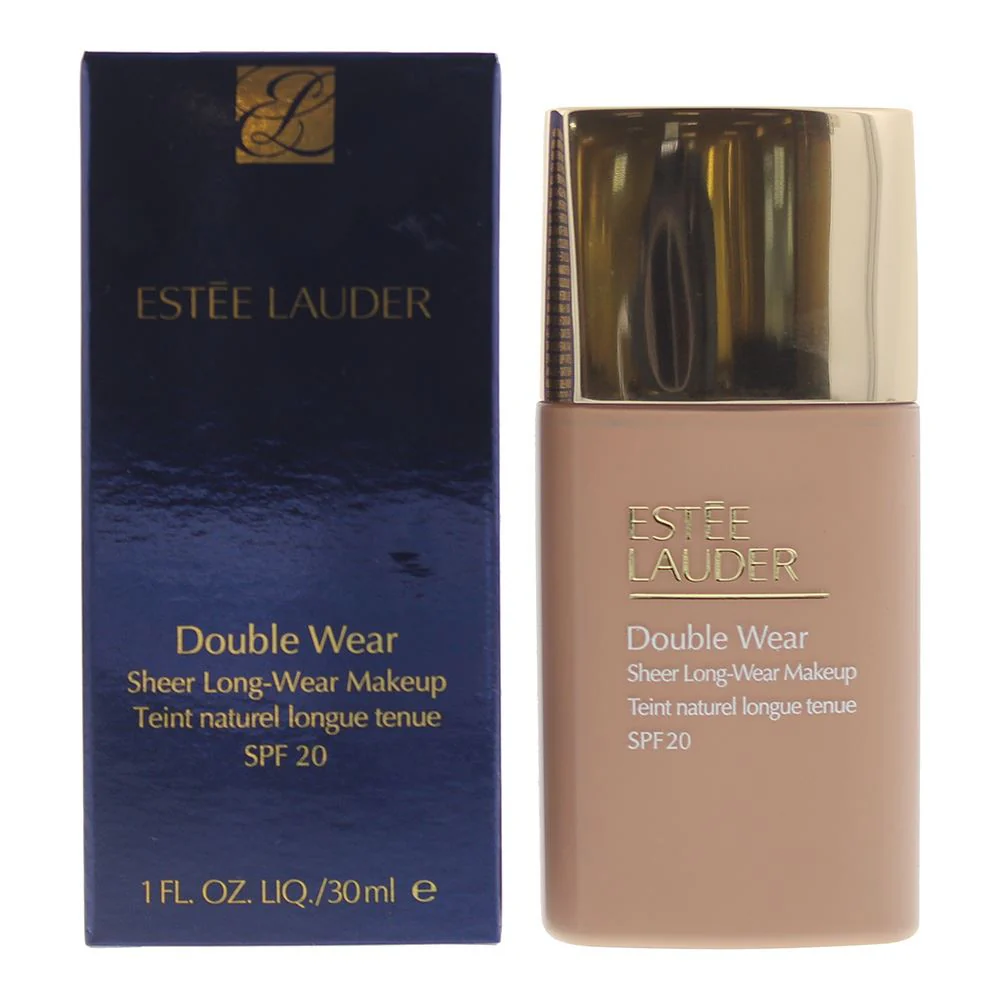 Estee Lauder Double Wear Sheer Long Wear Spf 20 3C2 Pebble Foundation 30ml
