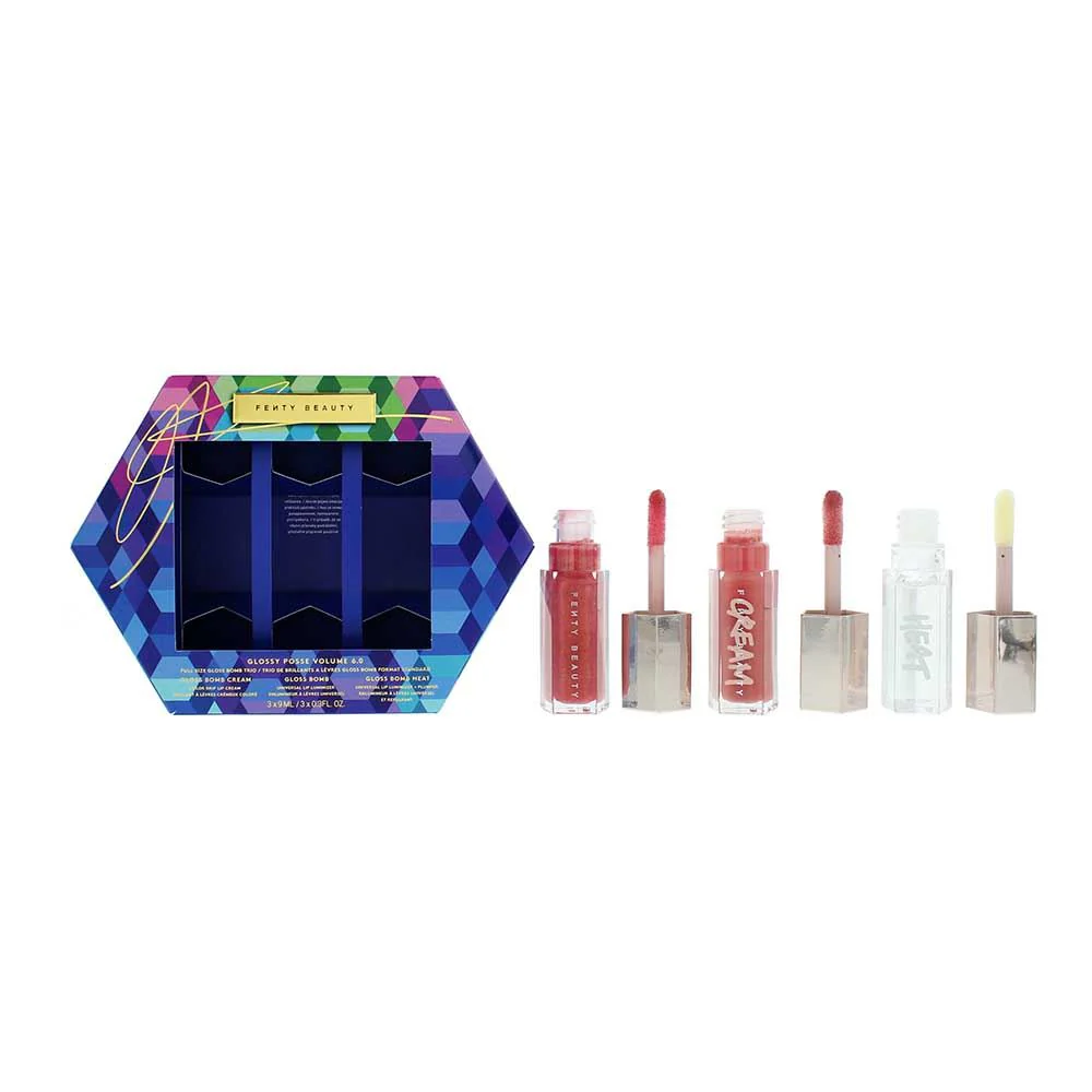Fenty Beauty Glossy Posse Vol.6 Bomb Gloss Trio Lip Gloss 9ml For Women