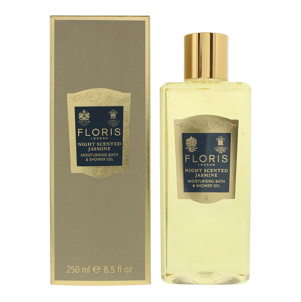Floris Night Scented Jasmine Moisturising Bath And Shower Gel 250ml For Women