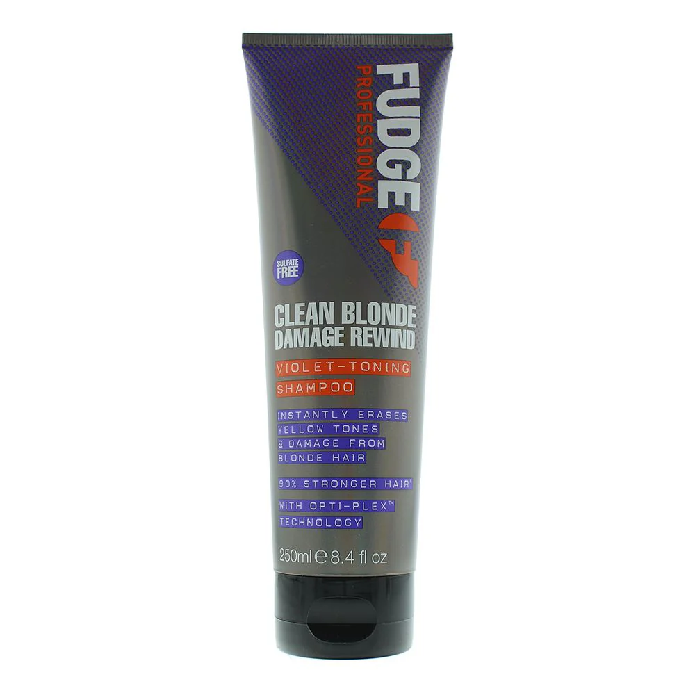 Fudge Clean Blonde Damage Rewind Violet-Toning Shampoo 250ml Unisex