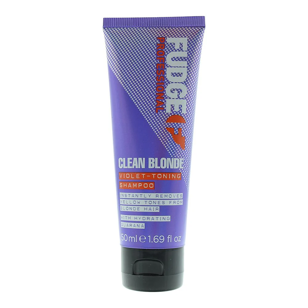 Fudge Clean Blonde Toning Violet Shampoo 50ml Unisex