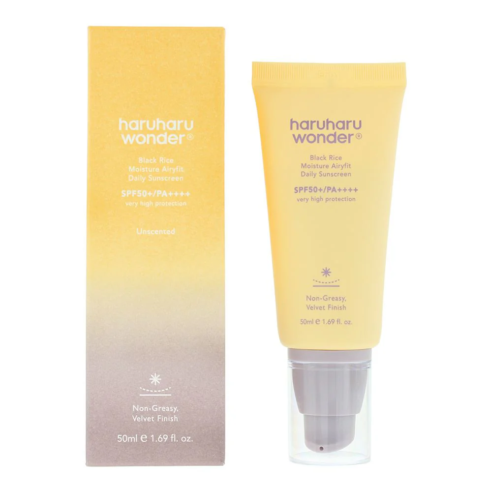 Haruharu Wonder Black Rice Moisture Airyfit Daily Spf 50 SunCream 50ml For Women