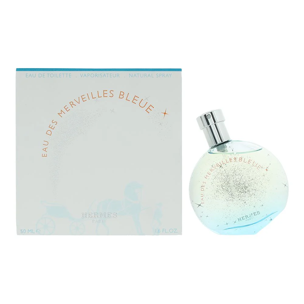 Hermes Eau Des Merveilles Bleue Eau de Toilette 50ml Women Spray