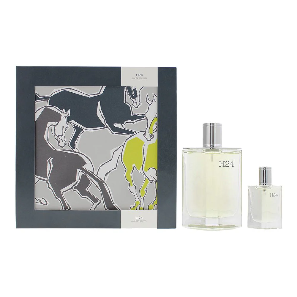 Hermes H24 2 Pcs Gift Set: Eau de Toilette 100ml Eau de Toilette 12.5ml For Men