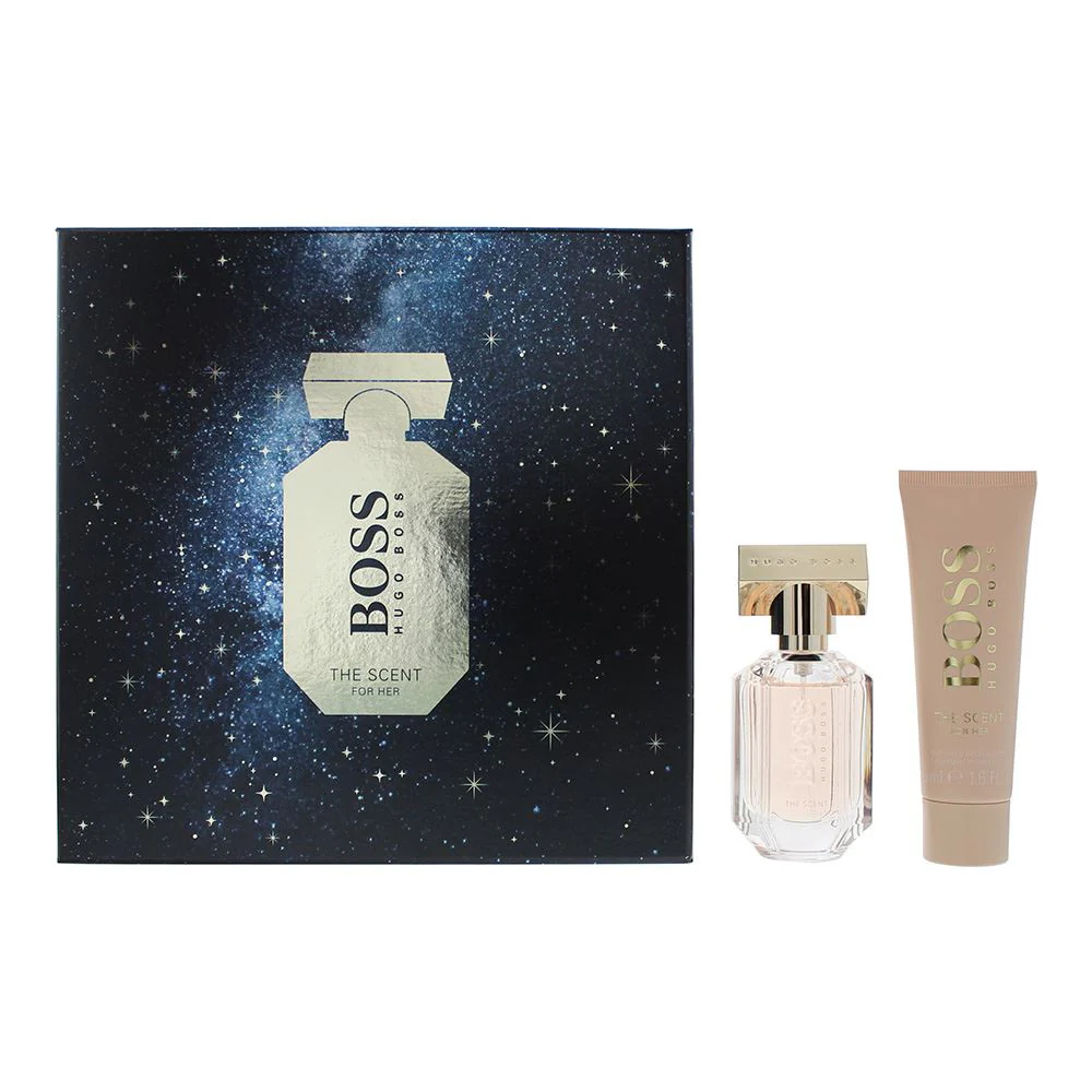 Hugo Boss The Scent For Her 2 Piece Gift Set EDP 30ml Body Lotion 50ml For Women