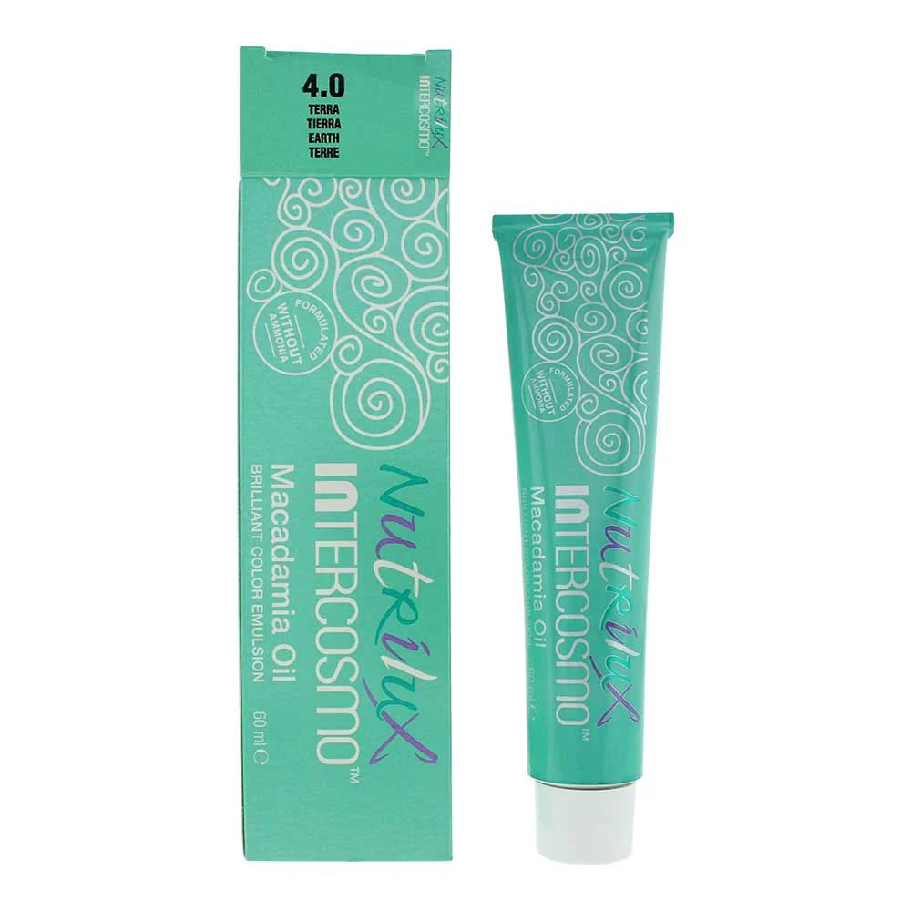 Intercosmo Nutrilux Macadamia Oil 4.0 EARTH Hair Colour 60ml For Women