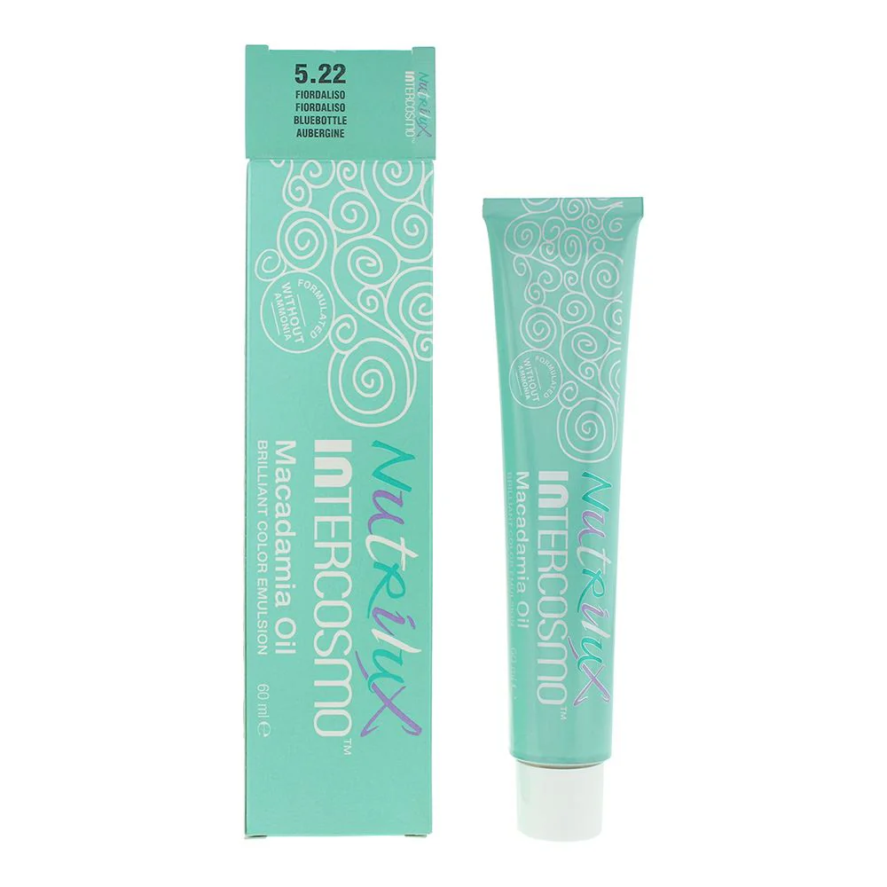 Intercosmo Nutrilux Macadamia Oil 5.22 Bluebottle Hair Colour 60ml For Women